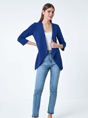 Roman Blue Lace Back Waterfall Jacket - Image 4 of 5