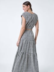 Blusa texturizada com estampa Roman Gingham Check Print - Imagem 3 de 5