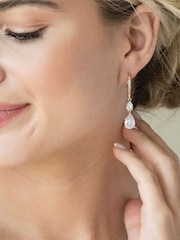 Ivory & Co Gold Plated Detroit Crystal Earrings - Image 2 of 4