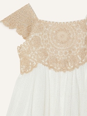 Monsoon Gold Baby Estella Dress - Image 3 of 3