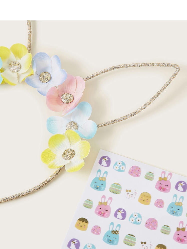 Monsoon Yellow Bunny Ears and Nail Stickers - Image 2 of 2