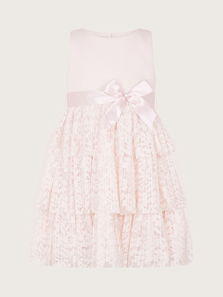 Monsoon Pink Baby Aurora Layered Dress - Image 1 of 3