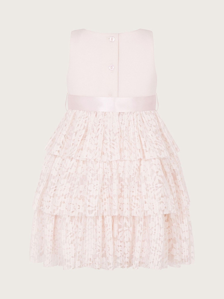 Monsoon Pink Baby Aurora Layered Dress - Image 2 of 3