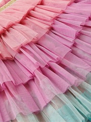 Monsoon Pink Disco Butterfly Embellished Dress - Image 3 of 3