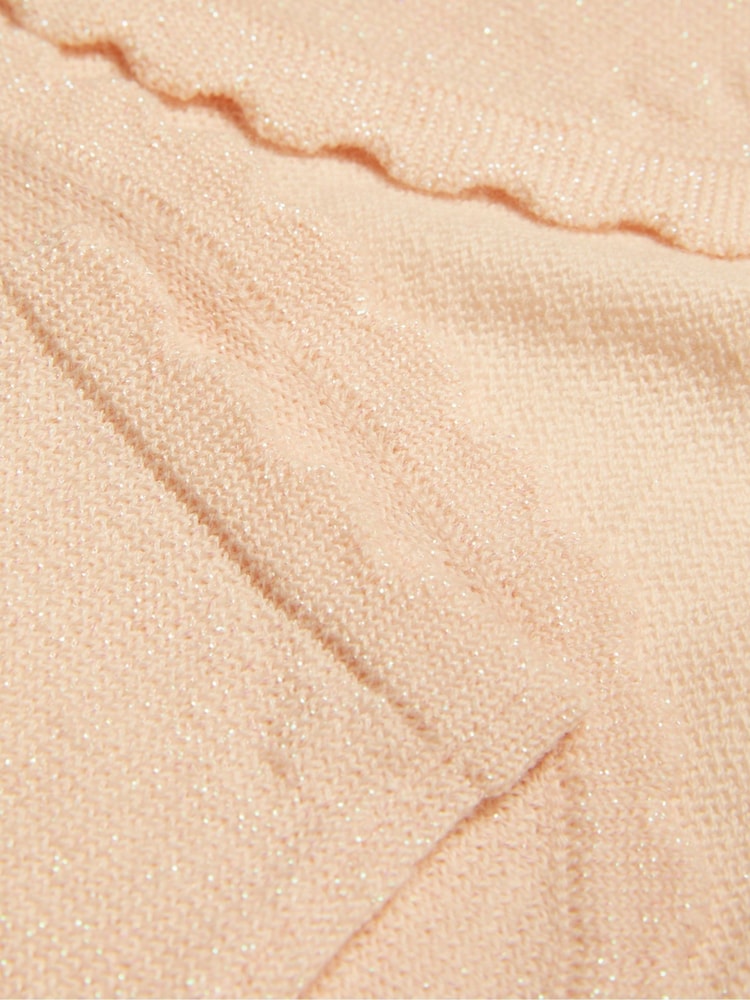 Monsoon Pink Baby Niamh 100% Cotton Cardigan - Image 3 of 3 Monsoon Pink Baby Niamh 100% Cotton Cardigan - Image 3 of 3