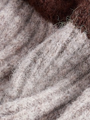 Neutral Stripe Collared Polo Knitted Jumper with Wool - Image 10 of 10