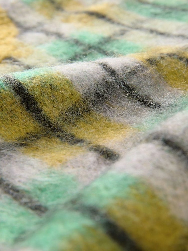 Green Yellow Soft Touch Brushed Knit Jumper with Wool - Image 6 of 7