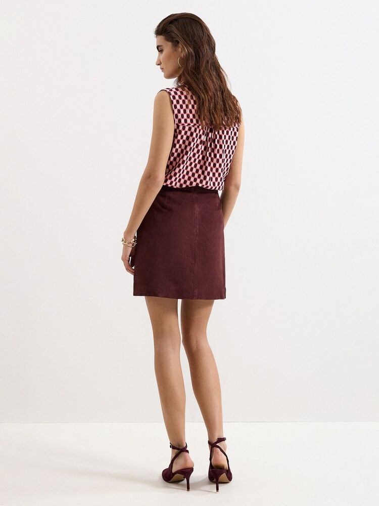 Phase Eight Roselle Suede Skirt - Image 2 of 7 Phase Eight Roselle Suede Skirt - Image 2 of 7