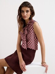 Phase Eight Roselle Suede Skirt - Image 4 of 7