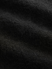 Black Sleeveless Knitted Crew Tank Vest Top with Alpaca - Image 7 of 8