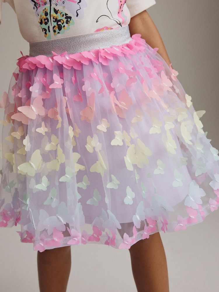 Multi Butterfly T-Shirt and Skirt Set (3-14yrs) - Image 5 of 10