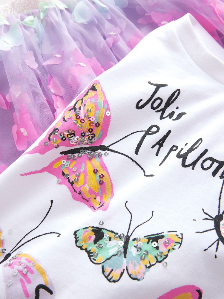Multi Butterfly T-Shirt and Skirt Set (3-14yrs) - Image 8 of 10