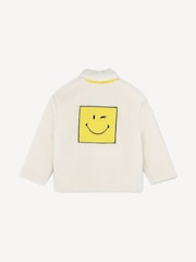 Marc Jacobs Cream Cream Reversible Fleece Jacket With Back Print - Image 5 of 8