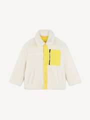 Marc Jacobs Cream Cream Reversible Fleece Jacket With Back Print - Image 6 of 8
