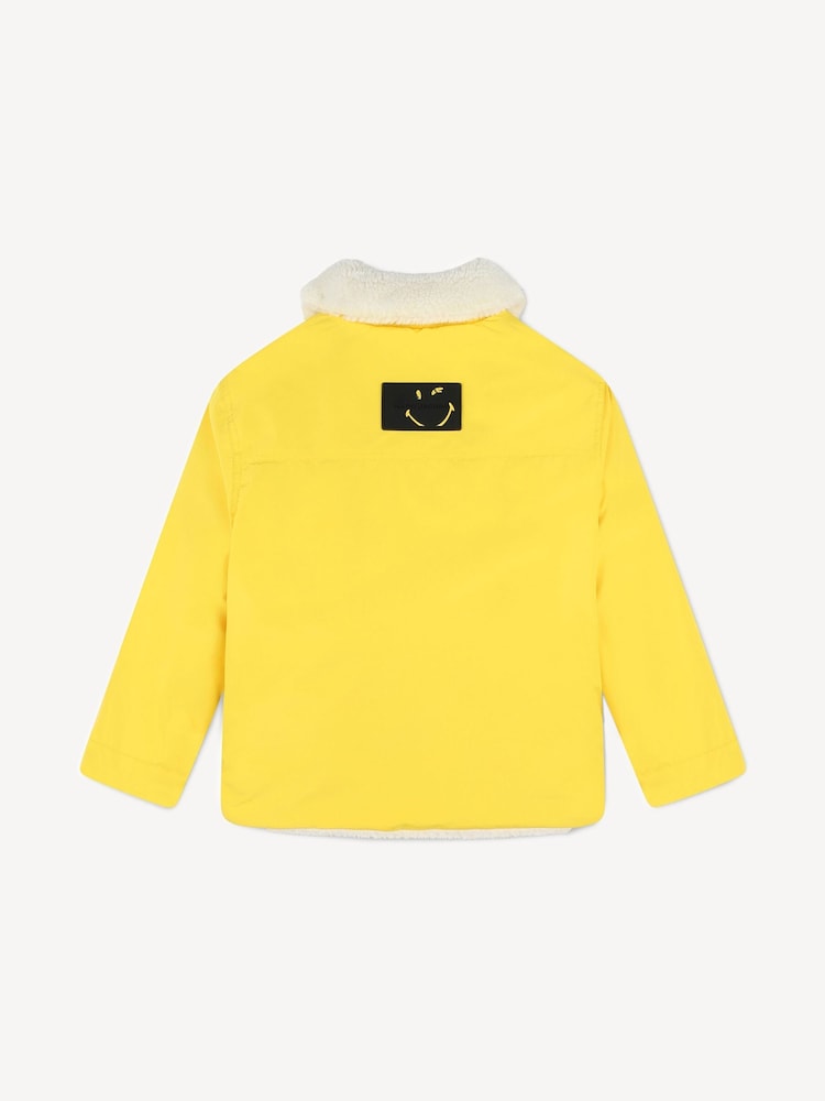 Marc Jacobs Cream Cream Reversible Fleece Jacket With Back Print - Image 8 of 8