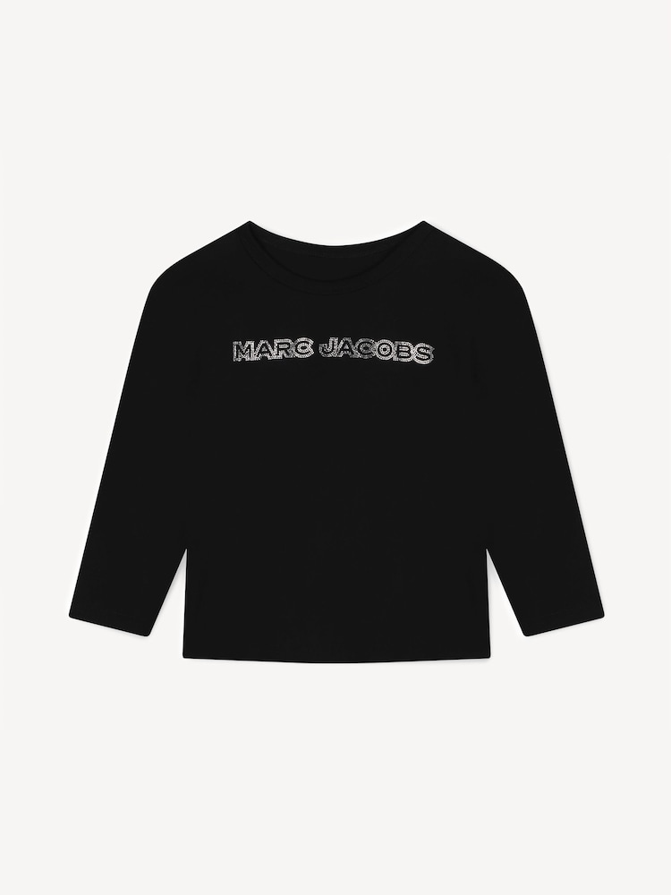 Marc Jacobs Logo Long Sleeve Black T-Shirt - Image 1 of 2