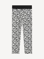 Marc Jacobs All Over Logo Print Black Leggings - Image 2 of 2