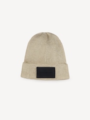 Marc Jacobs Gold Marc Jacobs Gold Logo Beanie Hat - Image 1 of 3