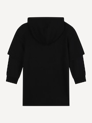 Marc Jacobs Long Sleeve Hooded Black Dress - Image 3 of 6
