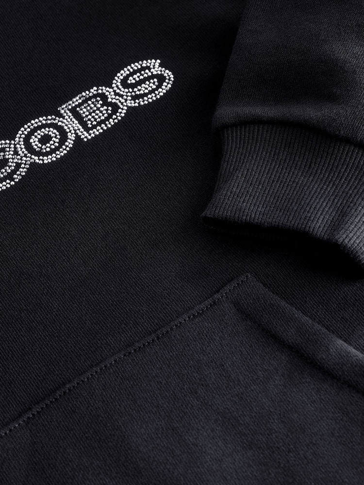 Marc Jacobs Long Sleeve Hooded Black Dress - Image 6 of 6
