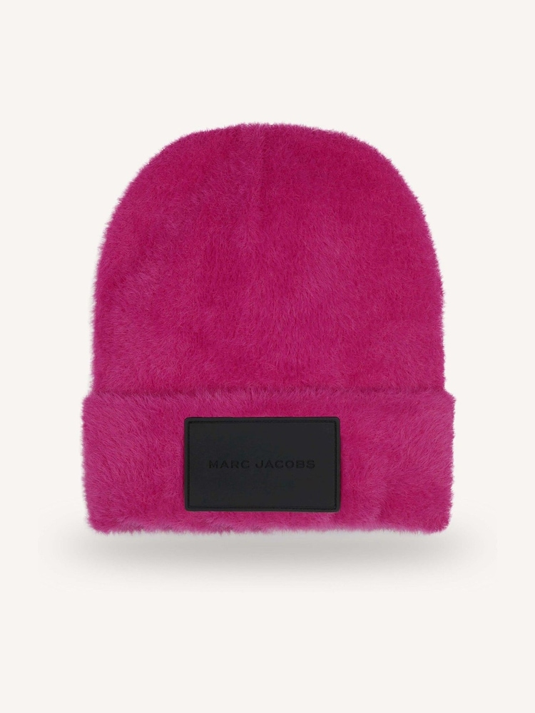 Marc Jacobs Pink Winter Knitted Logo Beanie Hat - Image 2 of 4