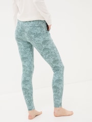 FatFace Ellie Teal Green Ellie Woodland Pyjama Bottoms - Image 2 of 6