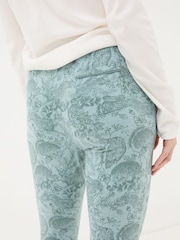 FatFace Ellie Teal Green Ellie Woodland Pyjama Bottoms - Image 4 of 6