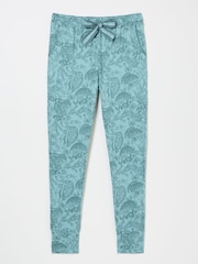 FatFace Ellie Teal Green Ellie Woodland Pyjama Bottoms - Image 6 of 6