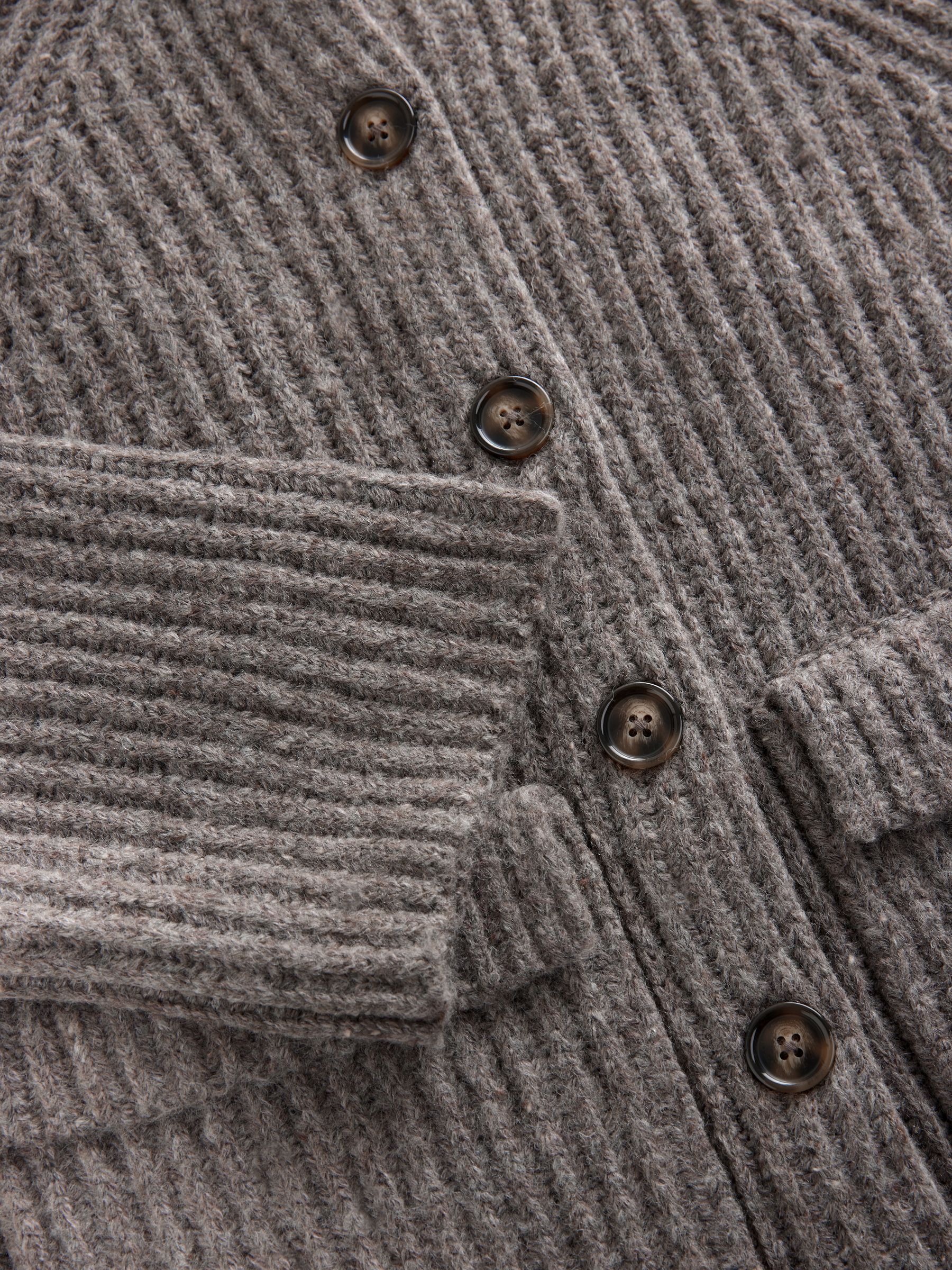 Buy Mole Soft Touch Pocket Button Front Ribbed Knitted