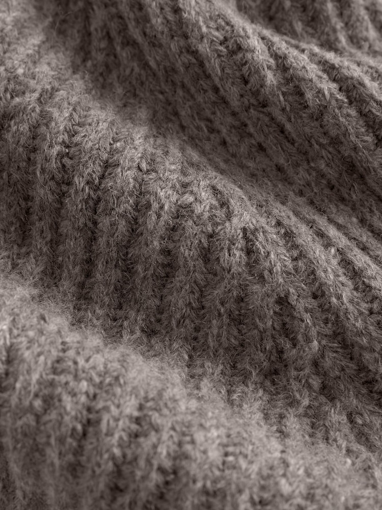 Mole - Soft Touch Pocket Button Front Ribbed Knitted pletena pletena jopa - Slika 9 iz 9