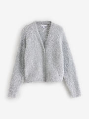 srebrna (barva); srebro - Sparkle Tinsel pletena pletena jopa - Slika 6 iz 8
