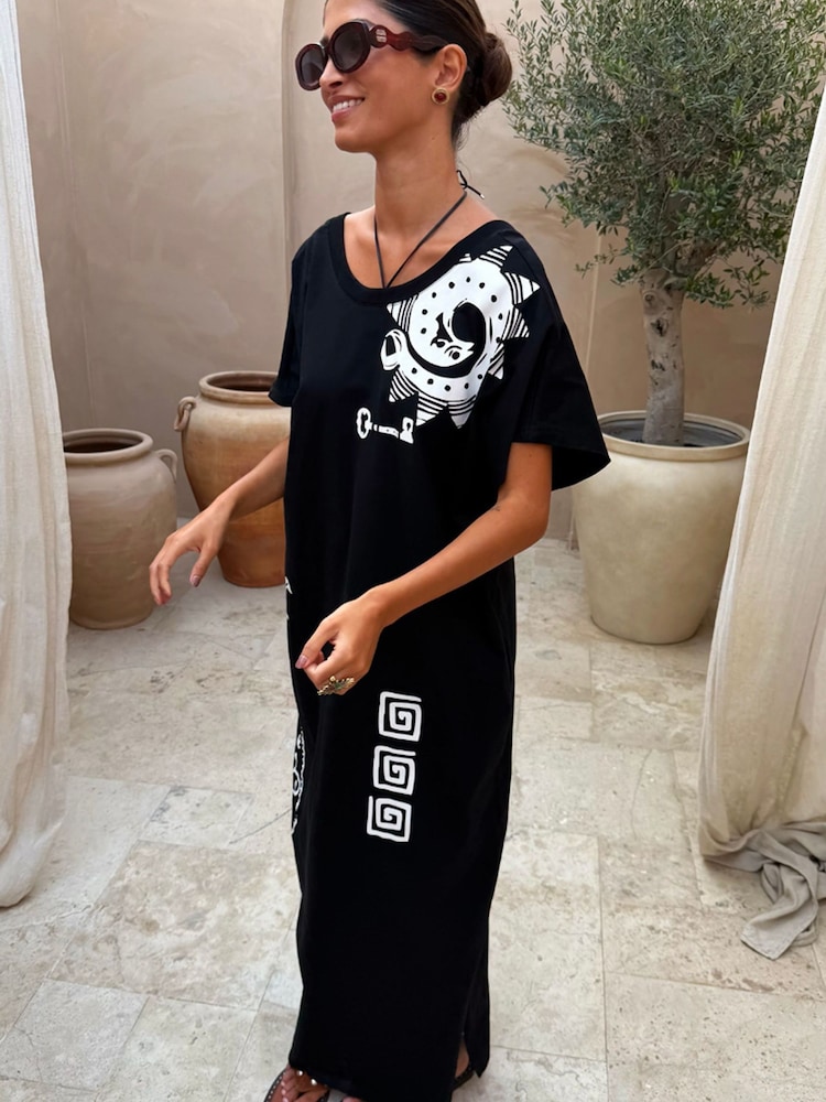 Never Fully Dressed Black Dolce Vita T-Shirt Dress - Image 1 of 5