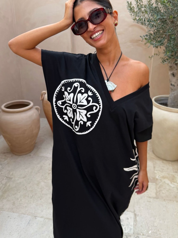 Never Fully Dressed Black Dolce Vita T-Shirt Dress - Image 5 of 5