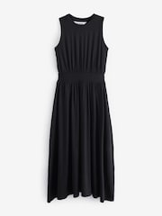 Ro&Zo Black Jersey Shirred Waistband Dress - Image 4 of 4