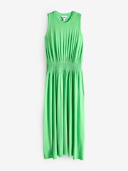 Ro&Zo Green Jersey Shirred Waistband Dress - Image 5 of 5