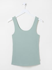 FatFace Green Haze Rib Pyjama Top - Image 7 of 8