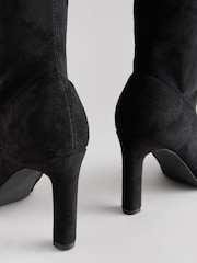 Black Forever Comfort® Over The Knee Chisel Toe Sock Boots - Image 10 of 10