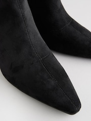 Black Forever Comfort® Over The Knee Chisel Toe Sock Boots - Image 9 of 10