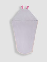 JoJo Maman Bébé Lilac Purple Character Hooded Towel - Image 6 of 7
