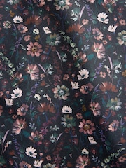 Navy Jacobean Floral Slim Fit 100% Cotton Long Sleeve Print Shirt - Image 7 of 7