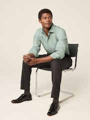 Seafoam Green Regular Fit Easy Care Single Cuff Smart Shirt - Image 2 of 7