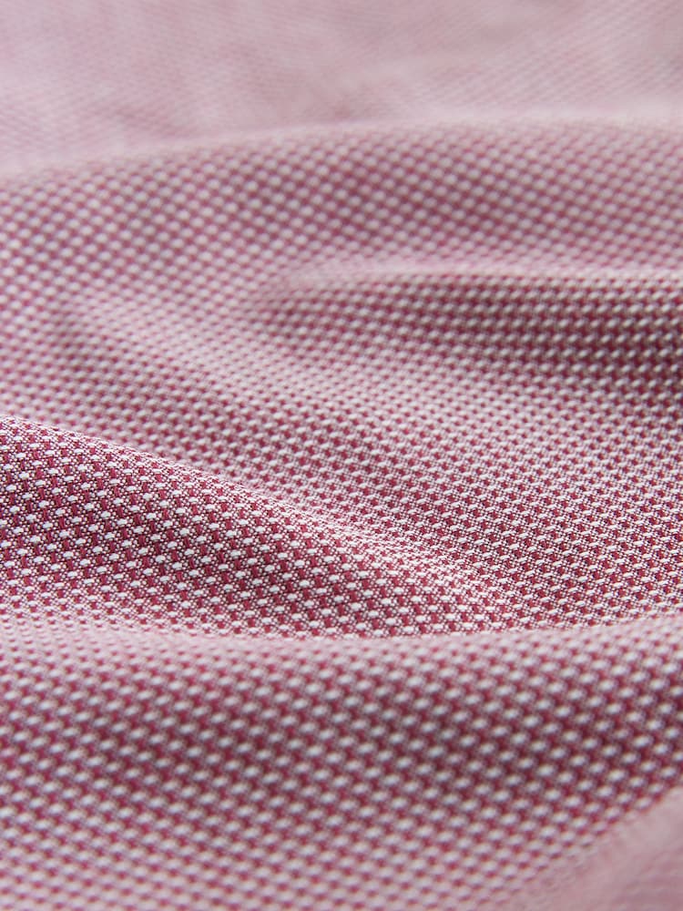 Dahlia Pink Regular Fit Trimmed Easy Care Single Cuff Oxford Shirt - Image 12 of 12