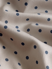 Neutral Polka Dot Slim Fit 100% Cotton Long Sleeve Print Shirt - Image 6 of 6