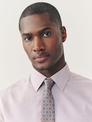 Damson Pink Slim Fit Shirt And Tie Set - Image 2 of 5