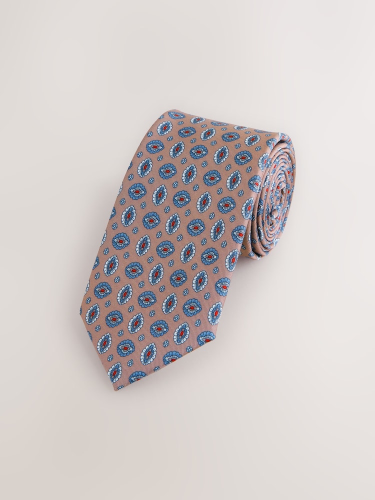 Damson Pink Slim Fit Shirt And Tie Set - Image 4 of 5