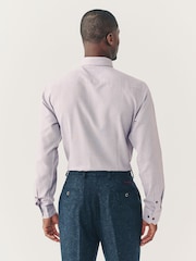 Damson Pink Slim Fit Shirt And Tie Set - Image 5 of 5