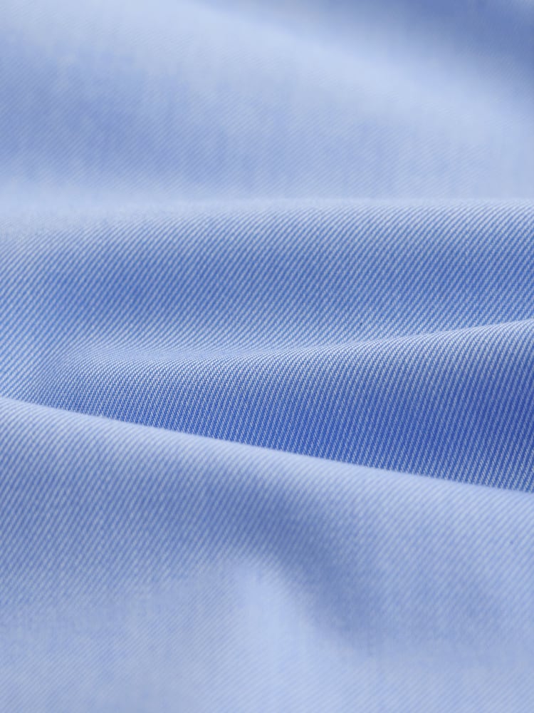Синий - 100% Cotton Textured Twill Shirt - Изображение 8 из 8