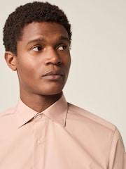 Rosa rubor - Corte slim - Camisa elegante con puño sencillo y diseño de cuidado fácil - Imagen 4 de 7
