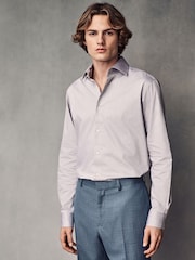 Бежево-коричневый - 100% Cotton Textured Twill Shirt - Изображение 2 из 9