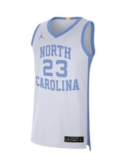 Fanatics Micheal Jordan NCAA North Carolina Dri-FIT College Basketball White Jersey - Image 2 of 2
